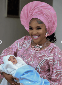 biola adebayo and son