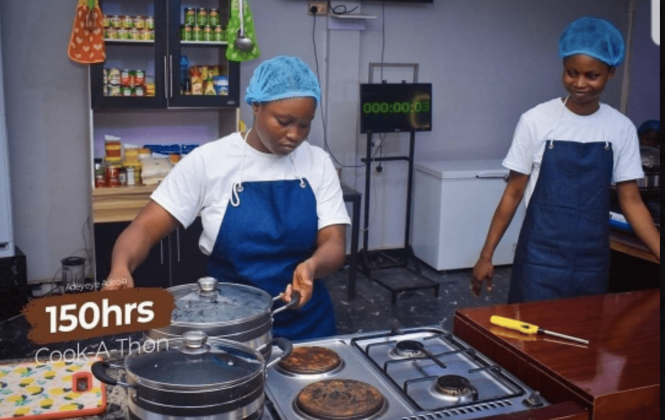 Adeola Adeyeye Begins 150 Hour Cookathon