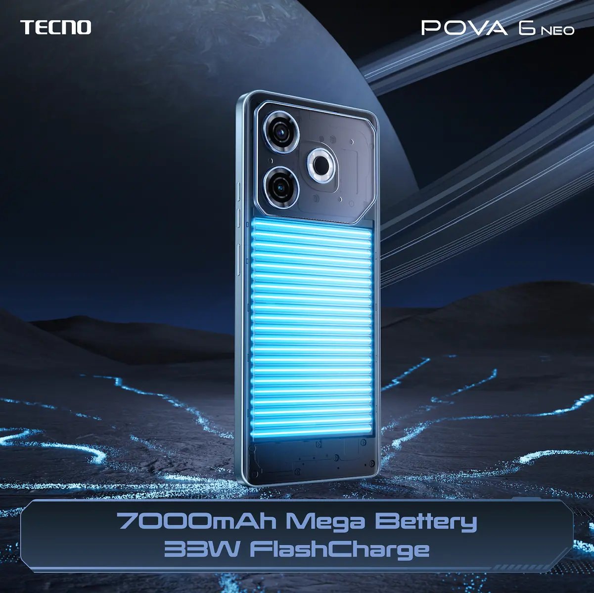 Fuel Your Adventures: TECNO POVA 6 Neo Ensures Endless Exploration with its Massive Battery