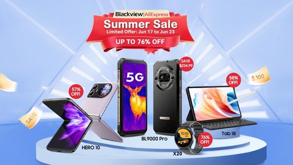 Up to 76% Off! Join Blackview to Snag Amazing Tech Bargains on Summer Sale